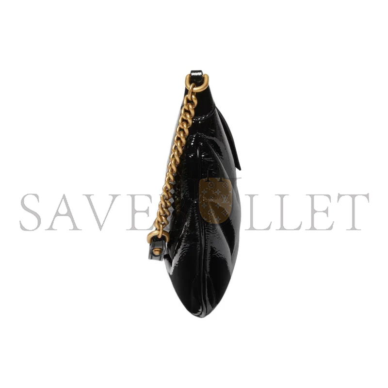 GUCCI SMALL MARMONT PATENT LEATHER SHOULDER BAG 777263 (26*17*4cm)